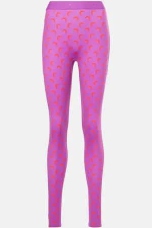Marine Serre All Over Moon high-rise jersey leggings