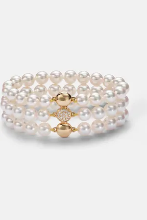 BUCHERER FINE JEWELLERY Grace 18kt gold bracelet with pearls and diamonds