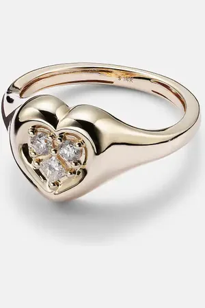 STONE AND STRAND 14kt ring with diamonds