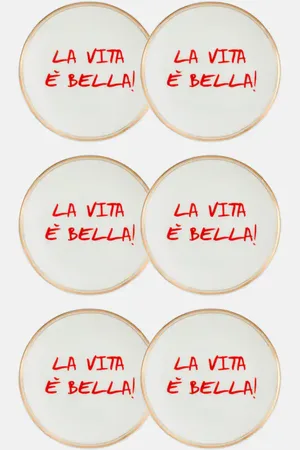 BITOSSI La Vita Ã Bella set of 6 plates