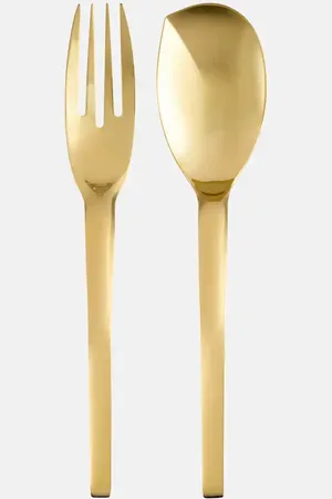 Sambonet Living serving spoon and fork set