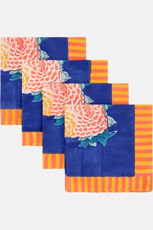 LISA CORTI Arabesque Corolla set of 4 napkins