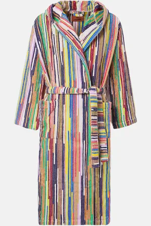 Missoni Melody striped cotton terry bathrobe