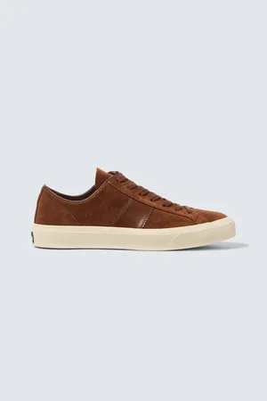 Tom Ford Cambridge logo suede sneakers