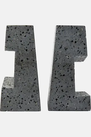 AUDO COPENHAGEN Converge lava stone bookends