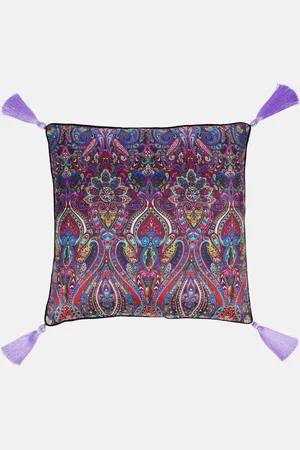 Les-Ottomans Paisley silk cushion by Matthew Williamson