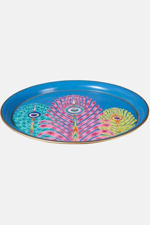Les-Ottomans Peacock tray by Matthew Williamson