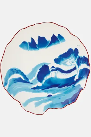 SELETTI X Diesel Living Classics on Acid Melting Landscape dessert plate