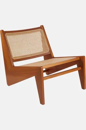CASSINA Kangaroo teak and cane chair