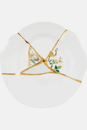SELETTI Kintsugi dinner plate by Marcantonio Raimondi Malerba