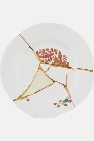 SELETTI Kintsugi dinner plate by Marcantonio Raimondi Malerba