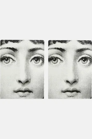 FORNASETTI Viso set of 2 bookends