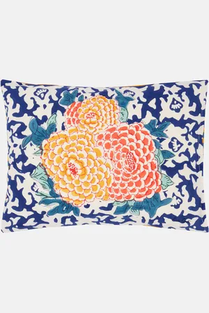 LISA CORTI Arabesque Corolla cotton cushion