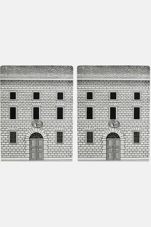 FORNASETTI Architettura set of 2 bookends