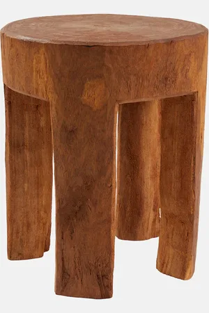 POLSPOTTEN Round Four Square Legs stool