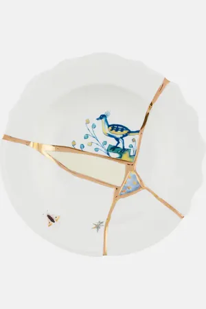 SELETTI Kintsugi soup plate by Marcantonio Raimondi Malerba