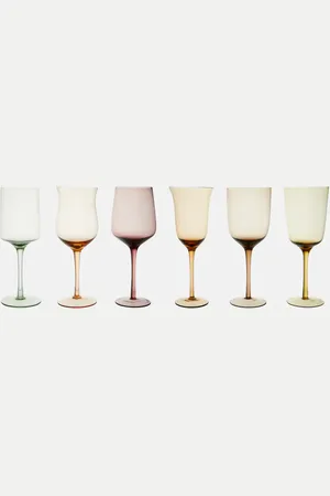 BITOSSI Set of 6 wine glasses