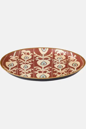 Les-Ottomans Ikat iron tray