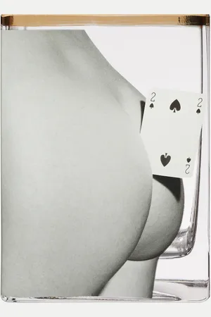 SELETTI Two of Spades Small glass vase