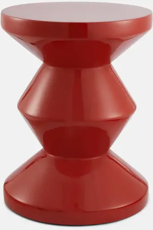POLSPOTTEN Zig Zag lacquered stool