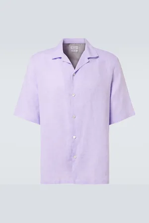 Brunello Cucinelli Linen bowling shirt