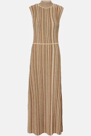 VERONICA BEARD Anna striped maxi dress