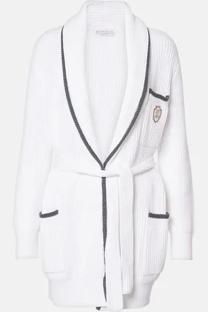 Brunello Cucinelli Ribbed-knit cotton cardigan