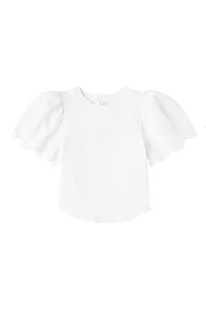 Petite Amalie Embroidered cotton T-shirt