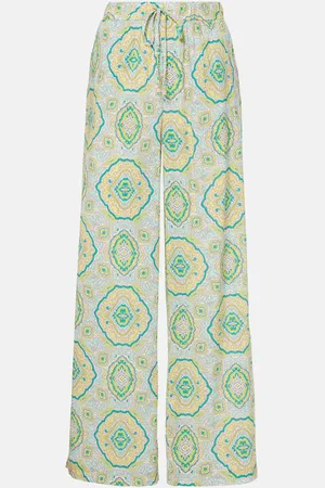 Heidi Klein Printed low-rise wide-leg pants