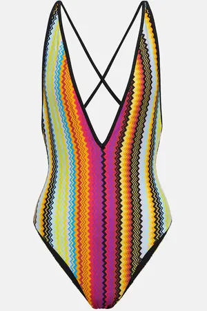 Missoni Zig-zag printed swimsuit