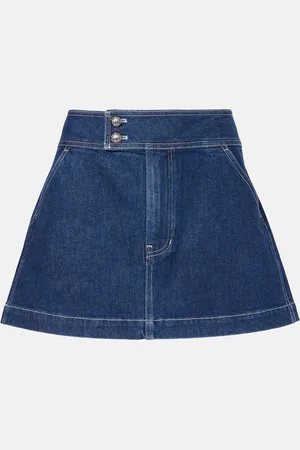 VERONICA BEARD Bowen denim miniskirt