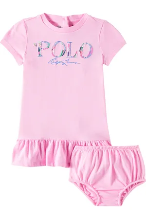 Ralph Lauren Baby cotton dress and bloomers set