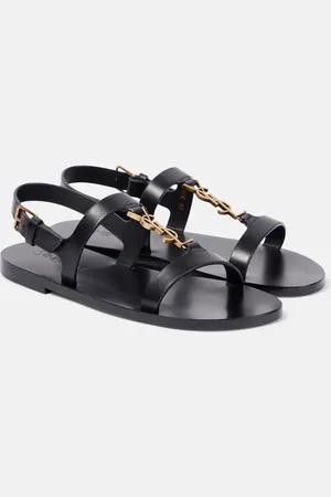 Saint Laurent Cassandra leather sandals