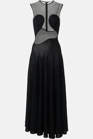 Alaïa AlaÃ¯a Paneled maxi dress