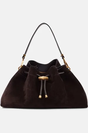 Jimmy Choo Bon Bon Small suede bucket bag