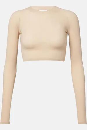 Alaïa AlaÃ¯a Jersey crop top