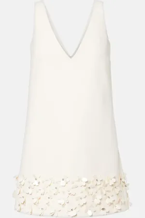 Self-Portrait Bridal sequined crÃªpe minidress