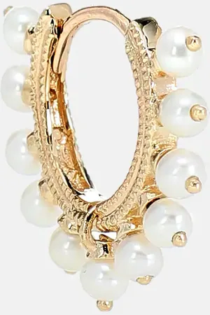 Maria Tash Eternity 14kt single earring with pearls