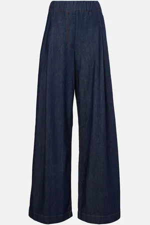 DRIES VAN NOTEN High-rise wide-leg jeans