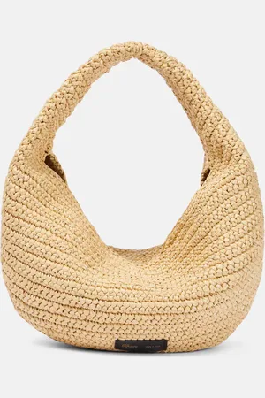 Khaite Olivia Medium raffia shoulder bag
