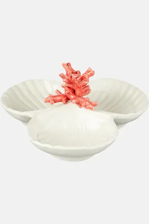 Les-Ottomans Coral starter plate