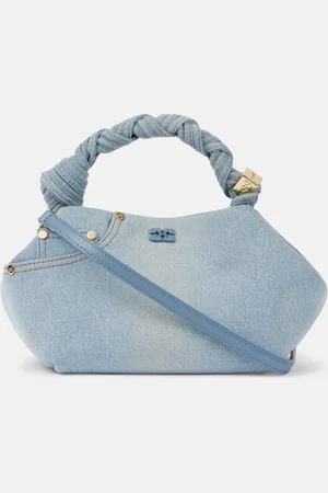 Ganni Bou Small denim tote bag