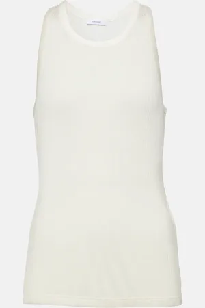 Salvatore Ferragamo Silk and cupro jersey tank top