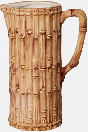 Les-Ottomans Bamboo ceramic pitcher