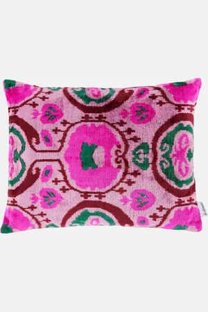 Les-Ottomans Silk velvet cushion