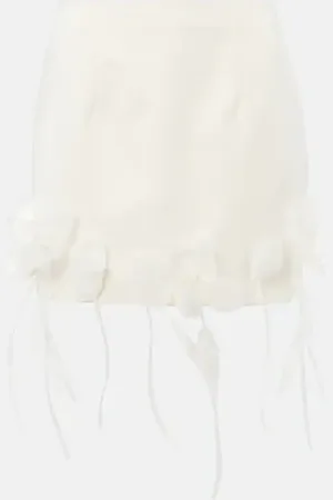ROTATE Bridal floral-appliquÃ© miniskirt