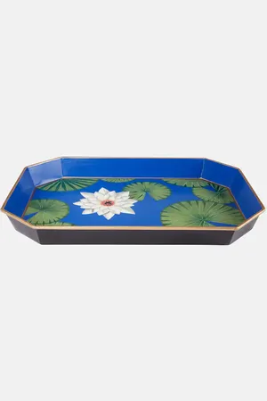 Les-Ottomans Flowers painted iron tray