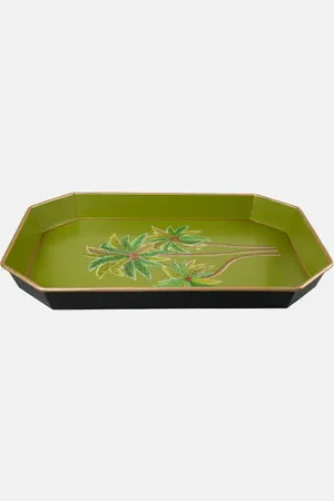 Les-Ottomans Palms hand-painted iron tray