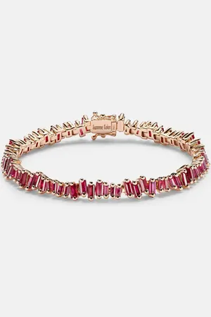 Suzanne Kalan Bold 18kt rose gold bracelet with rubies