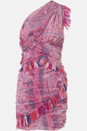 Isabel Marant Dessia fringed printed minidress